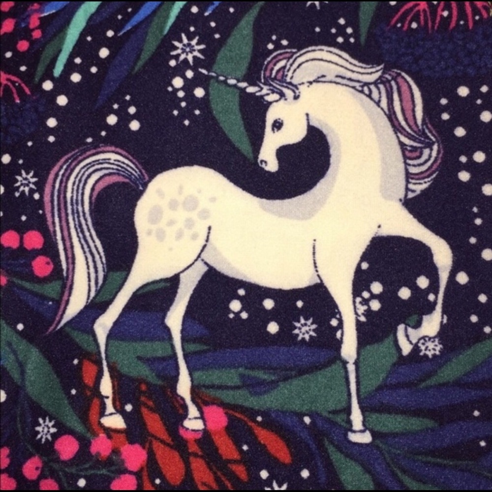 Womens Leggings, Unicorn Print, Buttery Soft Yoga Pants, Size OS or S/M/L - Picture 3 of 10